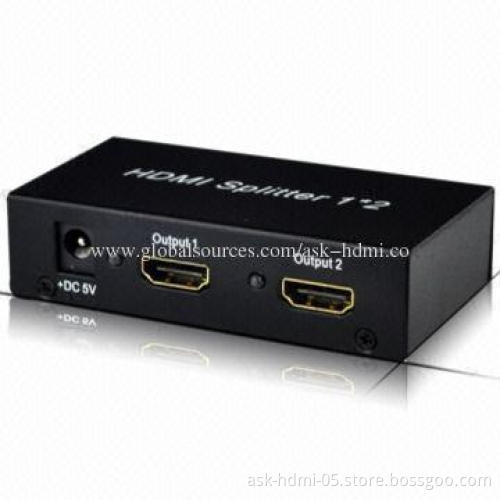 HDMI Distribution Amplifier, 1 x 2, 3D, 5V DC/1A Power Supply
